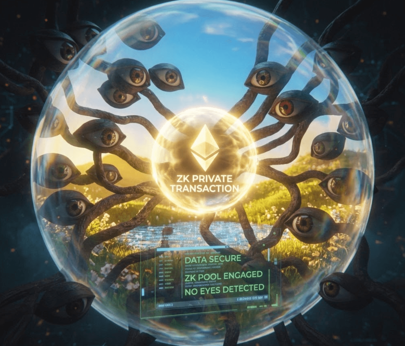 In the Pool transactions are hidden to observers