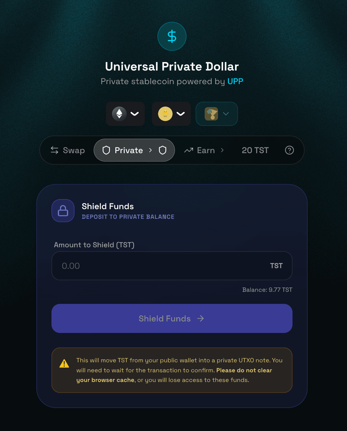 Preview of UPP on Sepolia